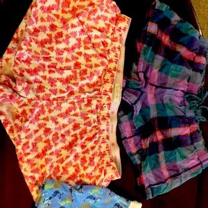 Women’s pajama shorts size medium bundle 3